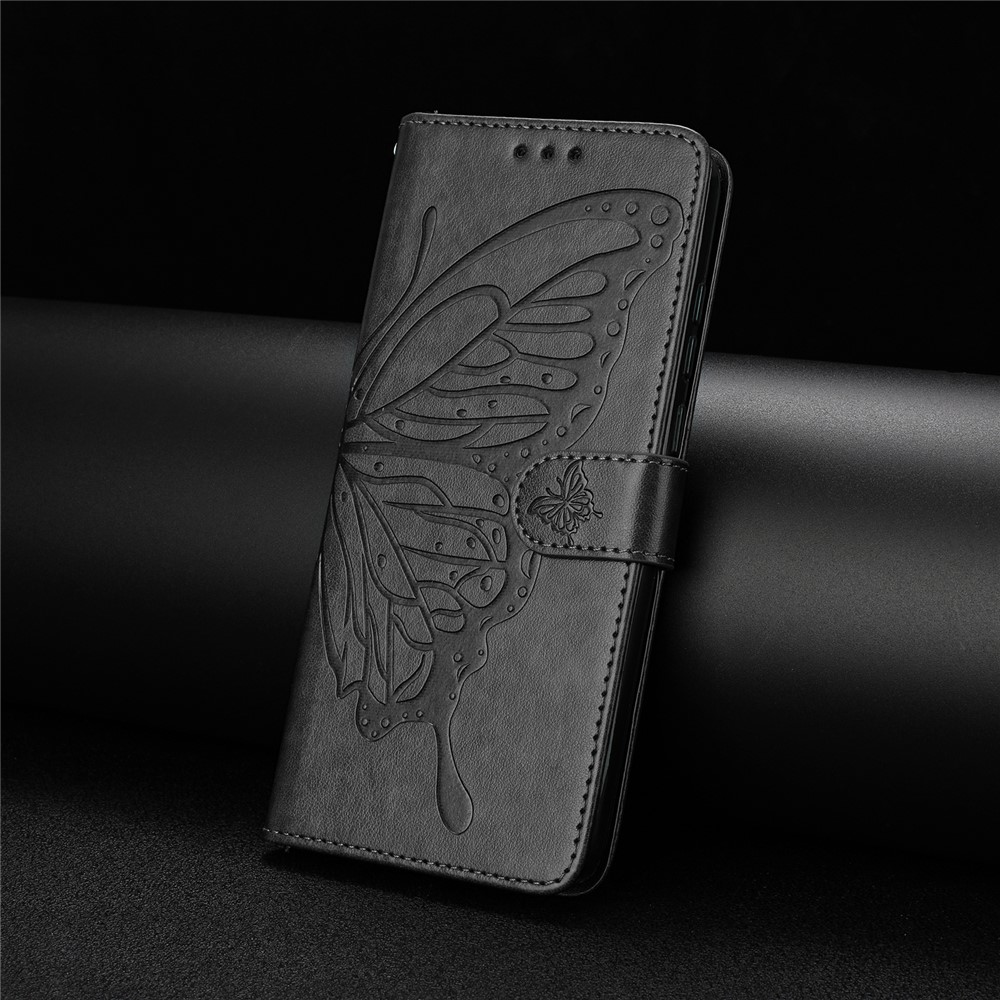  Google Pixel 10 Pro XL/ 9 Pro XL Fodral Fjäril Tryck Svart - Teknikhallen.se
