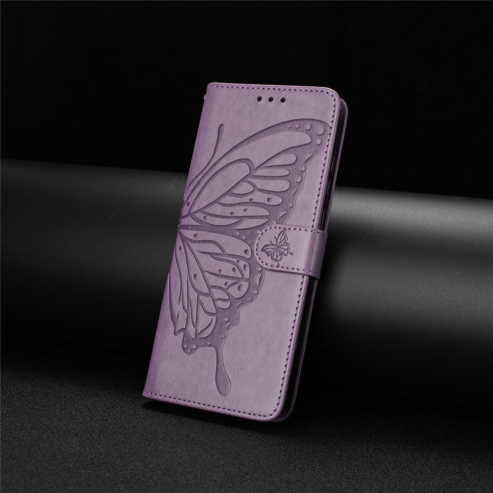  Google Pixel 10 Pro XL/ 9 Pro XL Fodral Fjäril Tryck Lila - Teknikhallen.se