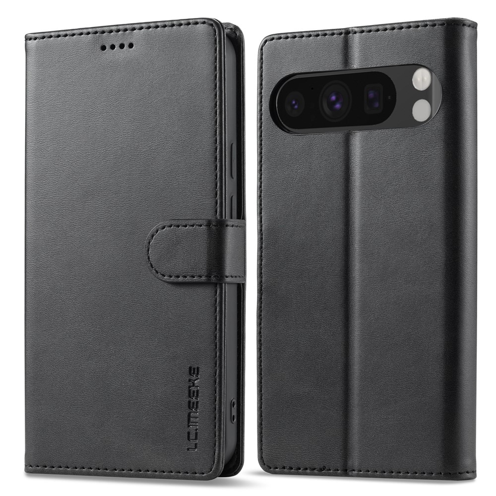 LC.IMEEKE LC.IMEEKE Google Pixel 10 Pro XL Fodral Läder Svart - Teknikhallen.se