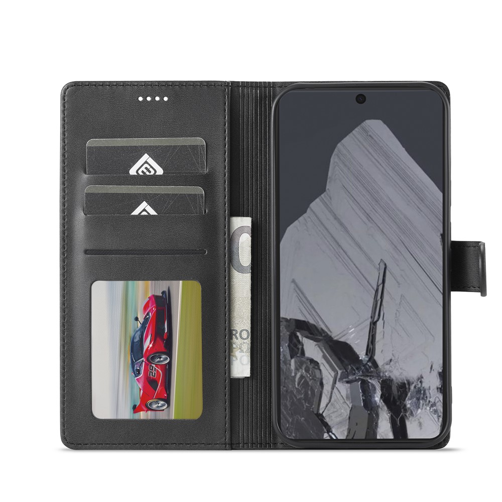 LC.IMEEKE LC.IMEEKE Google Pixel 10 Pro XL Fodral Läder Svart - Teknikhallen.se