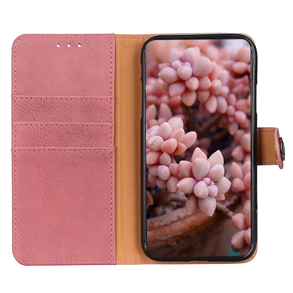 KHAZNEH KHAZNEH Google Pixel 10 Pro XL/ 9 Pro XL Fodral Läder Rosa - Teknikhallen.se