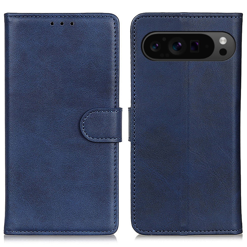  Google Pixel 10 Pro XL/ 9 Pro XL Fodral Läder Blå - Teknikhallen.se
