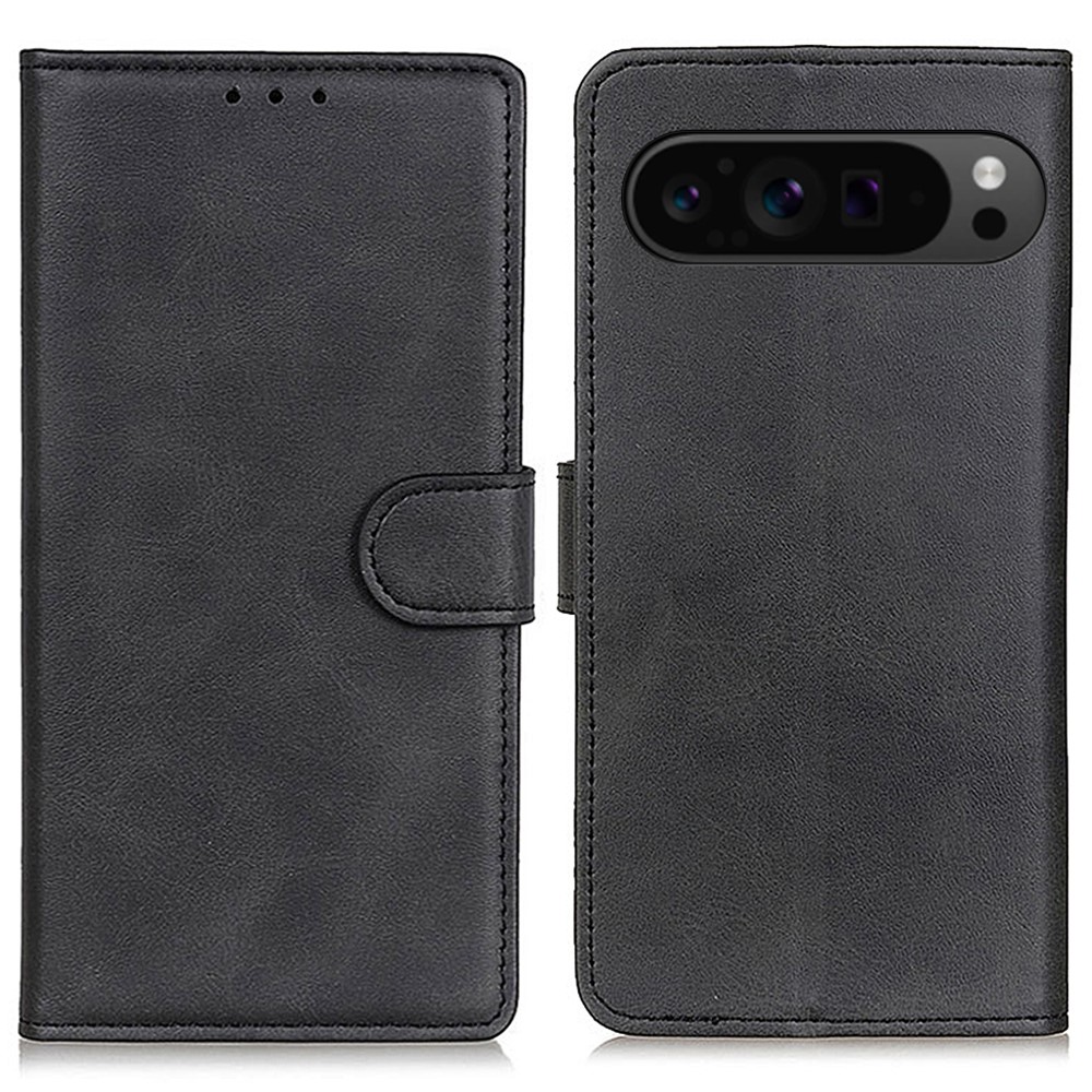  Google Pixel 10 Pro XL/ 9 Pro XL Fodral Läder Svart - Teknikhallen.se