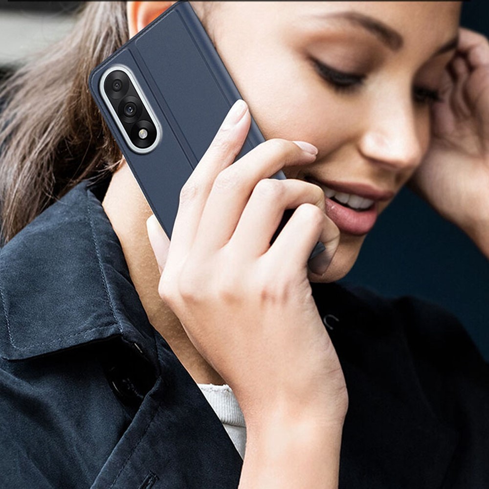  OnePlus Nord 5 5G Fodral Flip Läder Blå - Teknikhallen.se