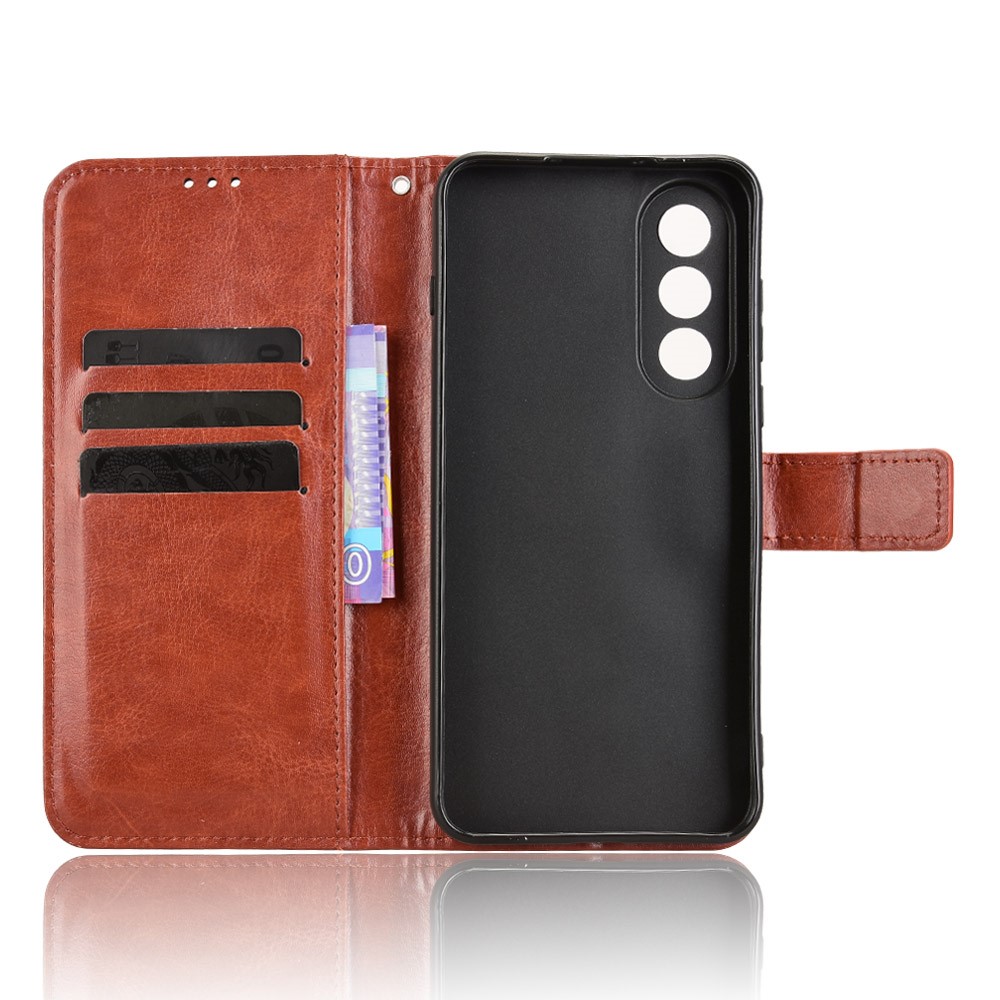  OnePlus Nord 5 5G Fodral Crazy Horse Läder Brun - Teknikhallen.se