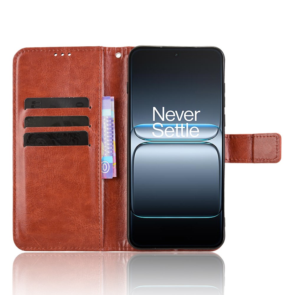  OnePlus Nord 5 5G Fodral Crazy Horse Läder Brun - Teknikhallen.se