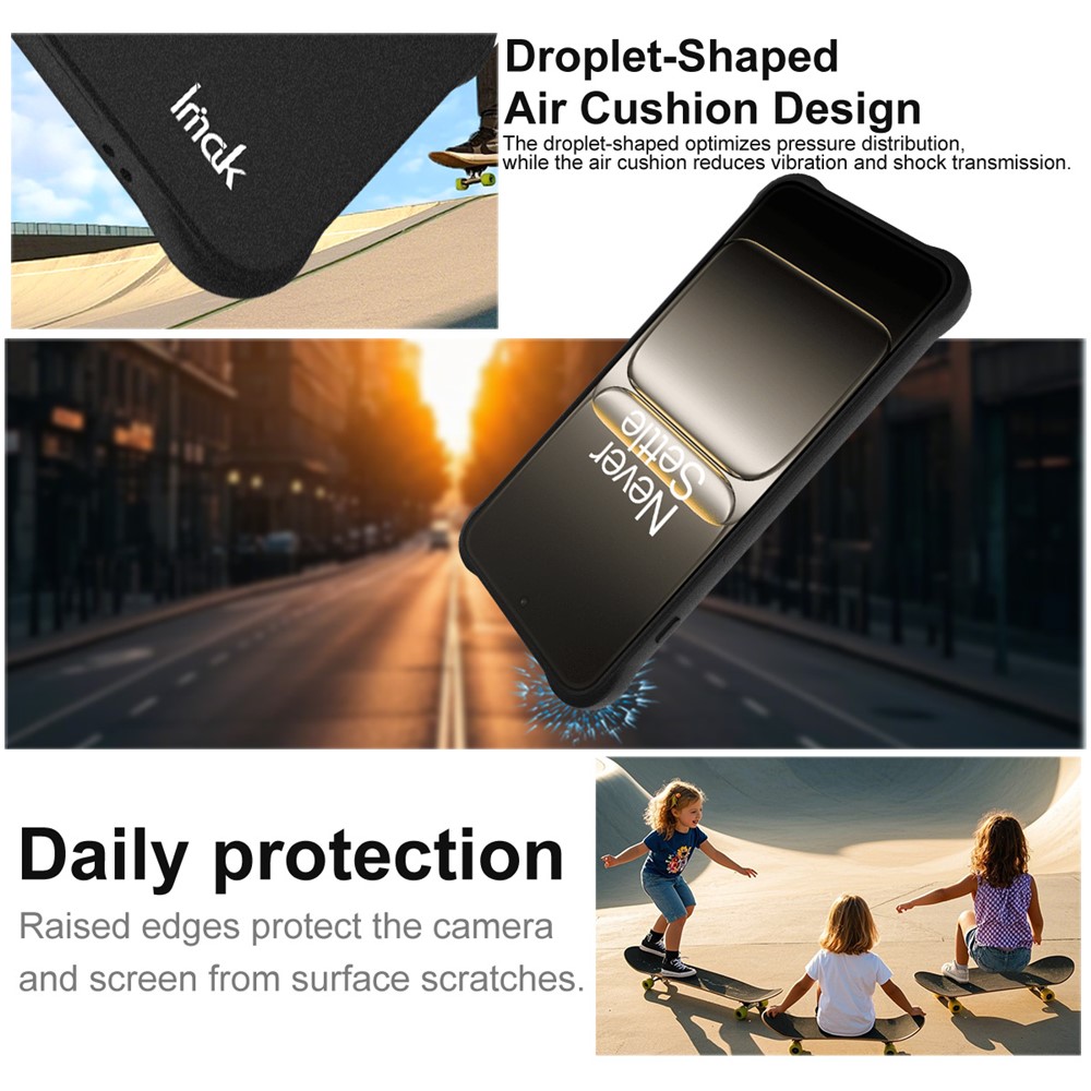IMAK IMAK OnePlus Nord 5 5G Skal Airbag Shockproof TPU Svart - Teknikhallen.se