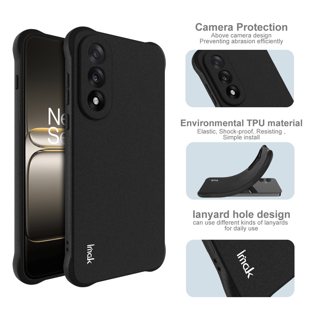 IMAK IMAK OnePlus Nord 5 5G Skal Airbag Shockproof TPU Svart - Teknikhallen.se