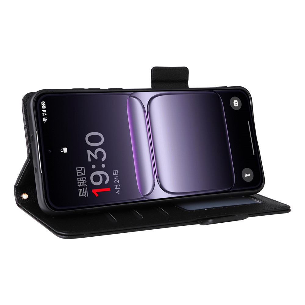  OnePlus Nord 5 5G Fodral Litchi Läder Svart - Teknikhallen.se