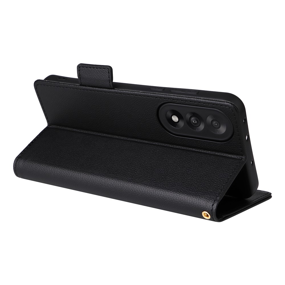  OnePlus Nord 5 5G Fodral Litchi Läder Svart - Teknikhallen.se