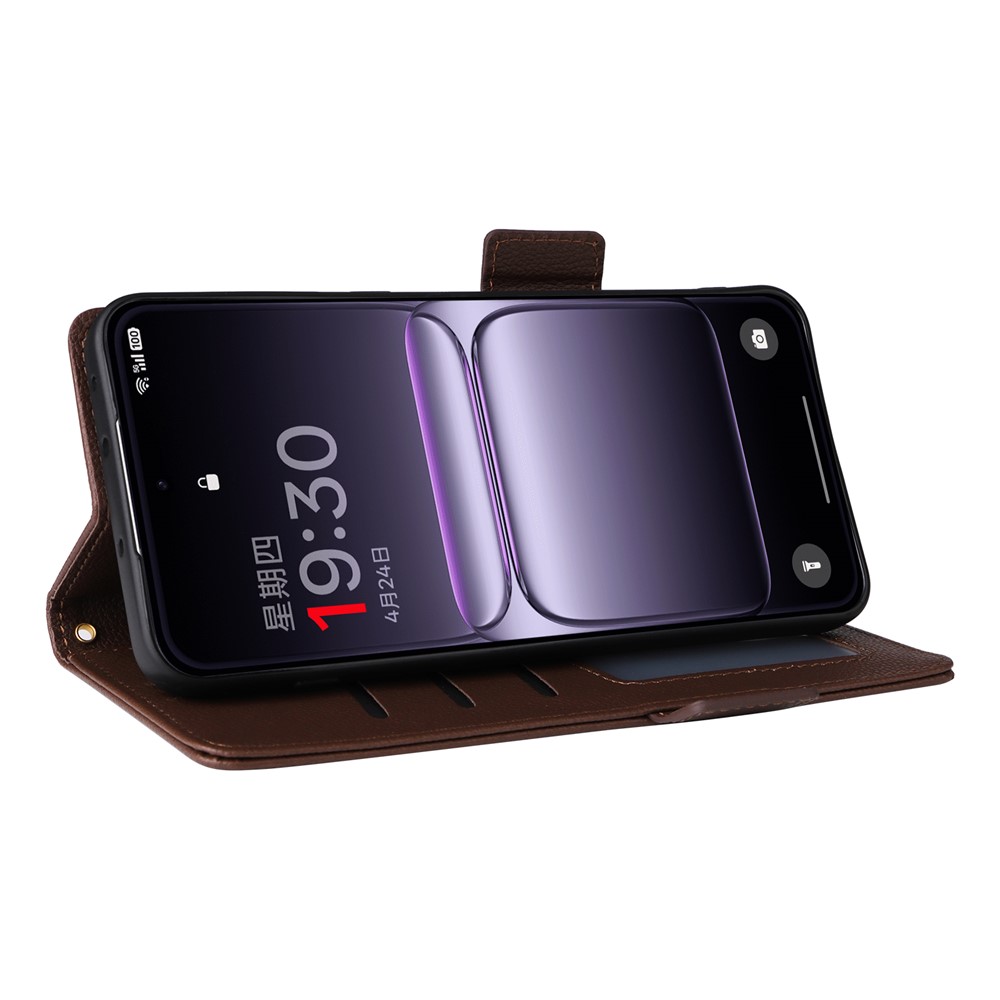  OnePlus Nord 5 5G Fodral Litchi Läder Brun - Teknikhallen.se
