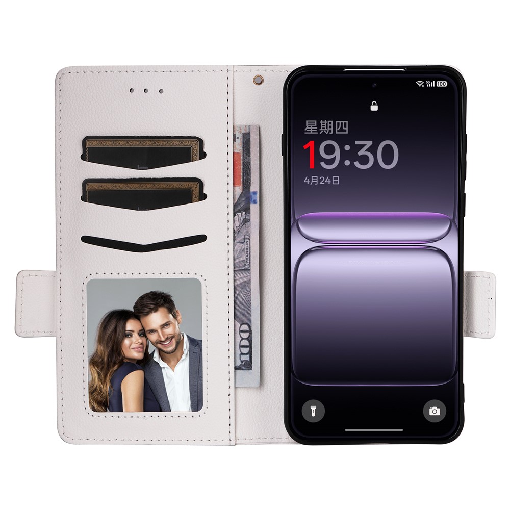  OnePlus Nord 5 5G Fodral Litchi Läder Vit - Teknikhallen.se