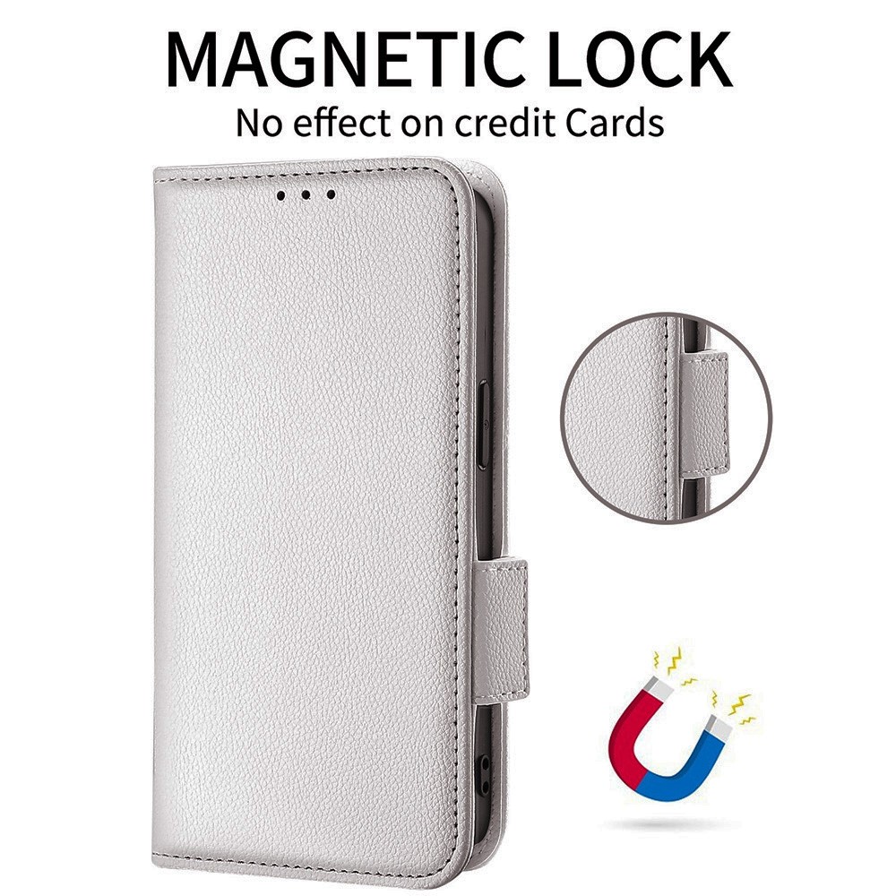  OnePlus Nord 5 5G Fodral Litchi Läder Vit - Teknikhallen.se