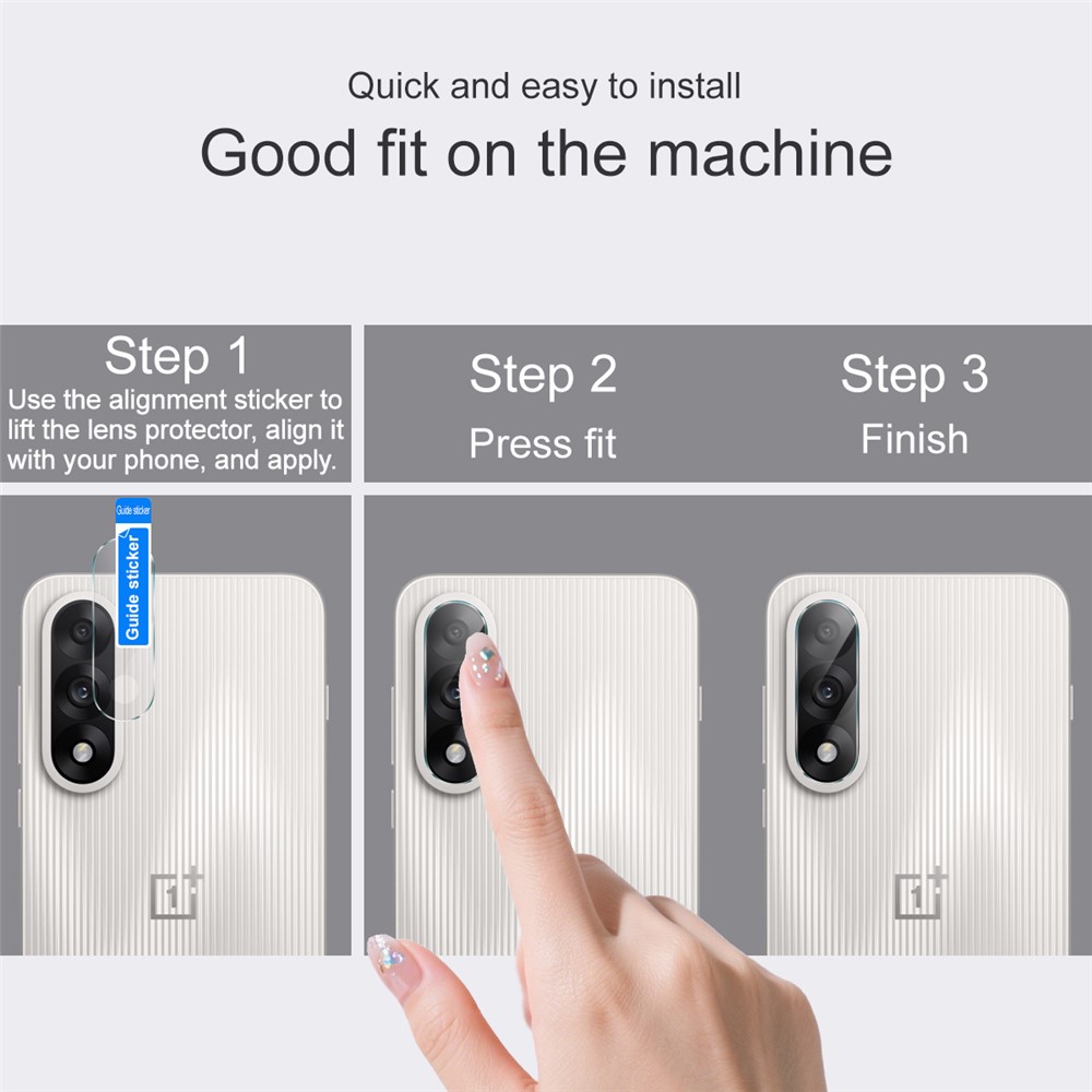 IMAK IMAK OnePlus Nord 5 5G Linsskydd Härdat Glas Transparent - Teknikhallen.se