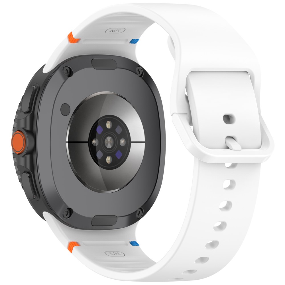  Galaxy Watch 8 46/44/40 mm Klockarmband Silkon Vit - Teknikhallen.se