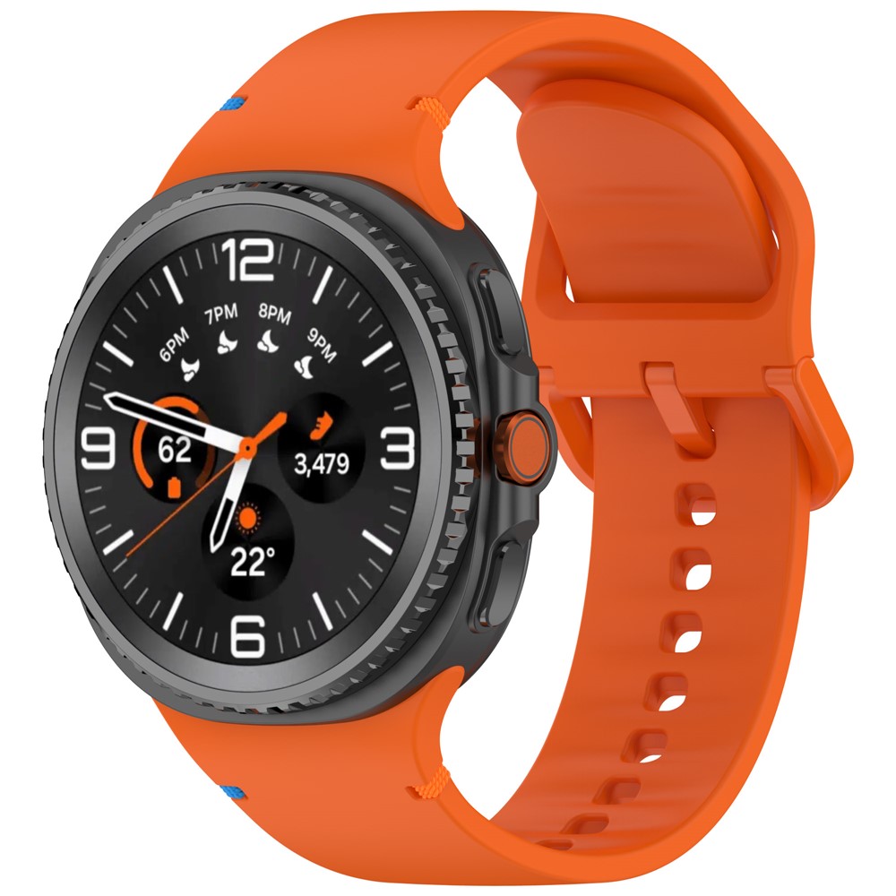  Galaxy Watch 8 46/44/40 mm Klockarmband Silkon Orange - Teknikhallen.se