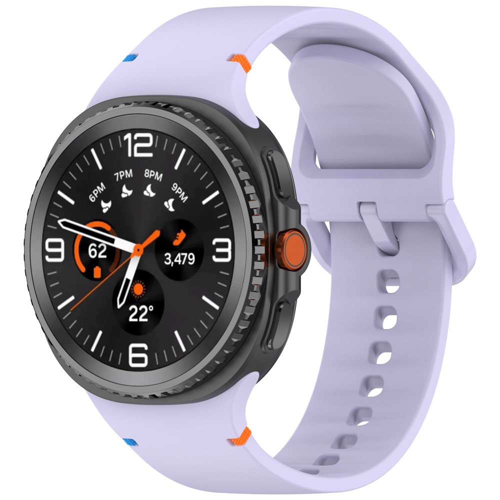  Galaxy Watch 8 46/44/40 mm Klockarmband Silkon Lila - Teknikhallen.se