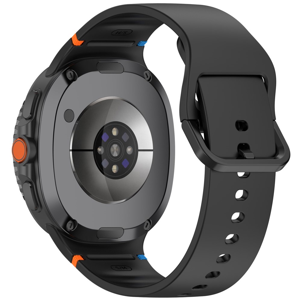  Galaxy Watch 8 46/44/40 mm Klockarmband Silkon Svart - Teknikhallen.se