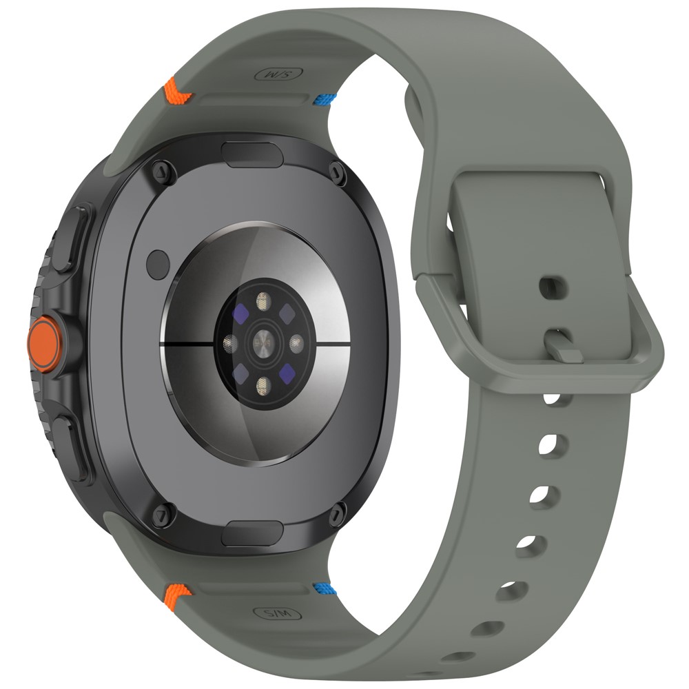  Galaxy Watch 8 46/44/40 mm Klockarmband Silkon Militär Grön - Teknikhallen.se