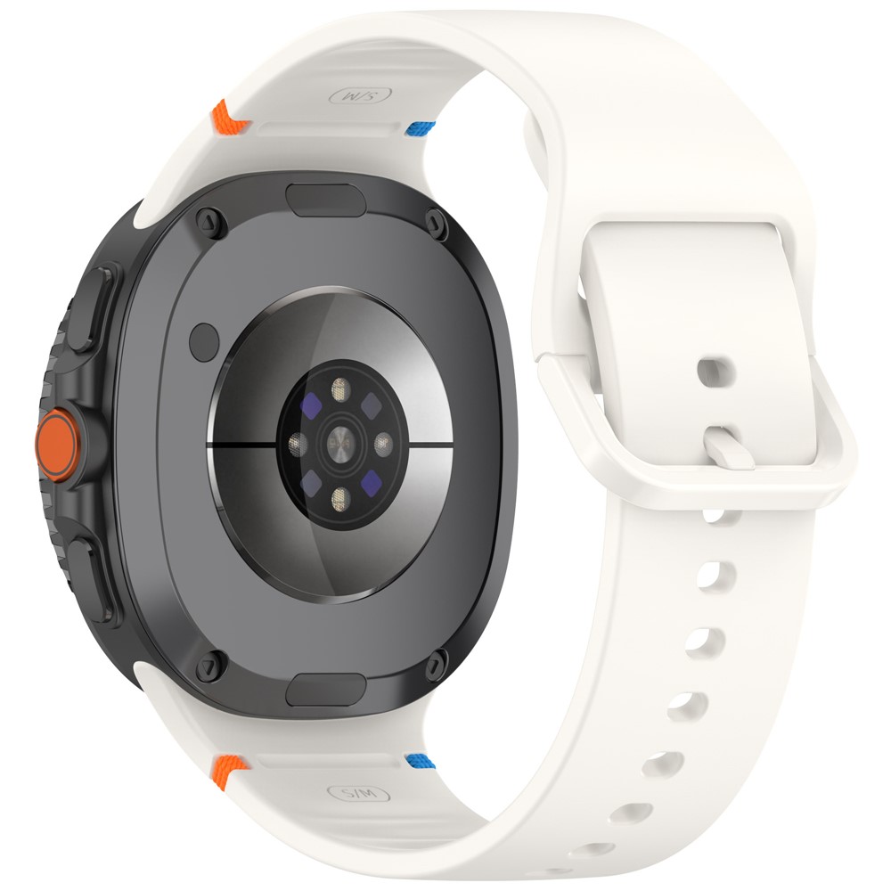  Galaxy Watch 8 46/44/40 mm Klockarmband Silkon Beige - Teknikhallen.se