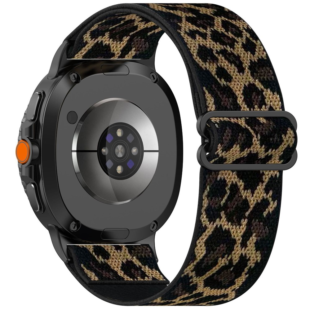  Galaxy Watch 8 46/44/40 mm Armband Justerbart Nylon Leopard - Teknikhallen.se