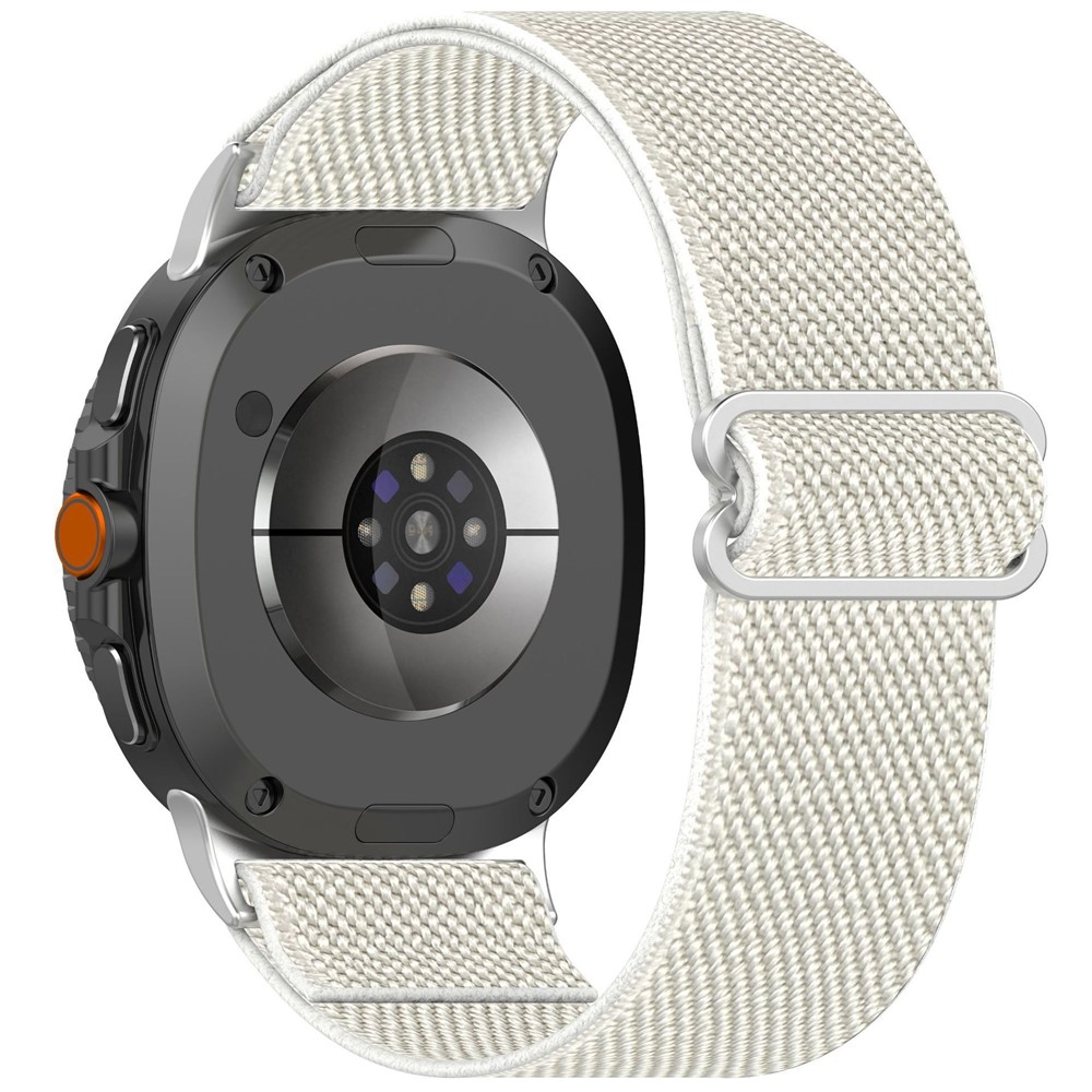  Galaxy Watch 8 46/44/40 mm Armband Justerbart Nylon Beige - Teknikhallen.se