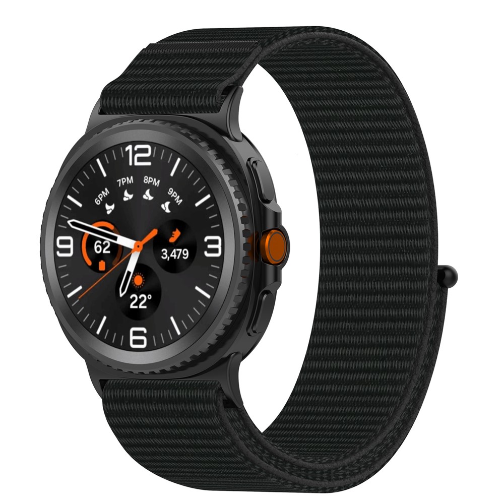  Galaxy Watch 8 46/44/40 mm Armband Nylon Loop Svart - Teknikhallen.se