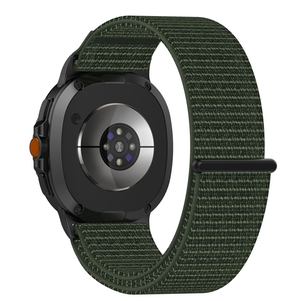  Galaxy Watch 8 46/44/40 mm Armband Nylon Loop Militär Grön - Teknikhallen.se