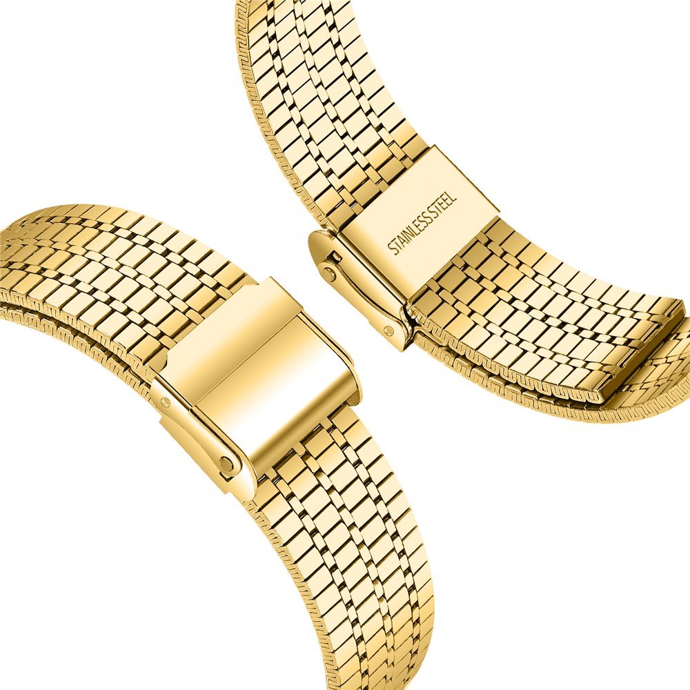  Galaxy Watch 8 46/44/40 mm Armband Rostfritt Stål Guld - Teknikhallen.se