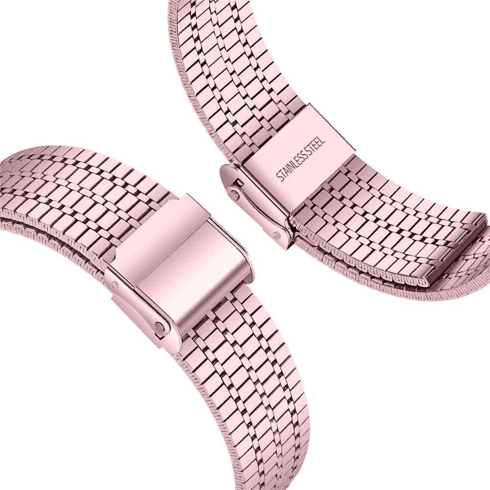  Galaxy Watch 8 46/44/40 mm Armband Rostfritt Stål Rosa - Teknikhallen.se