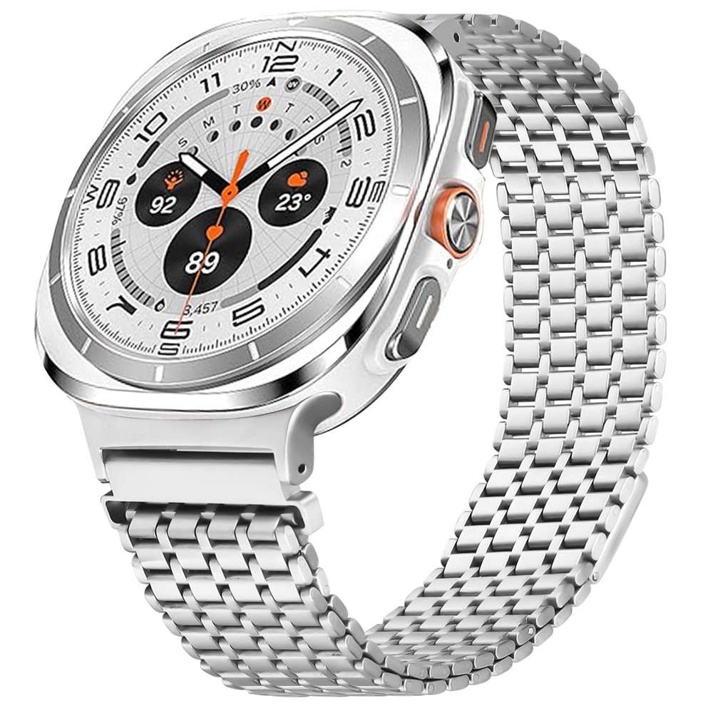  Galaxy Watch 8 46/44/40 mm Armband Magnetisk Loop Silver - Teknikhallen.se