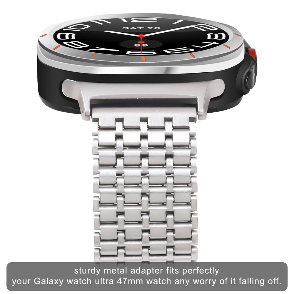  Galaxy Watch 8 46/44/40 mm Armband Magnetisk Loop Silver - Teknikhallen.se
