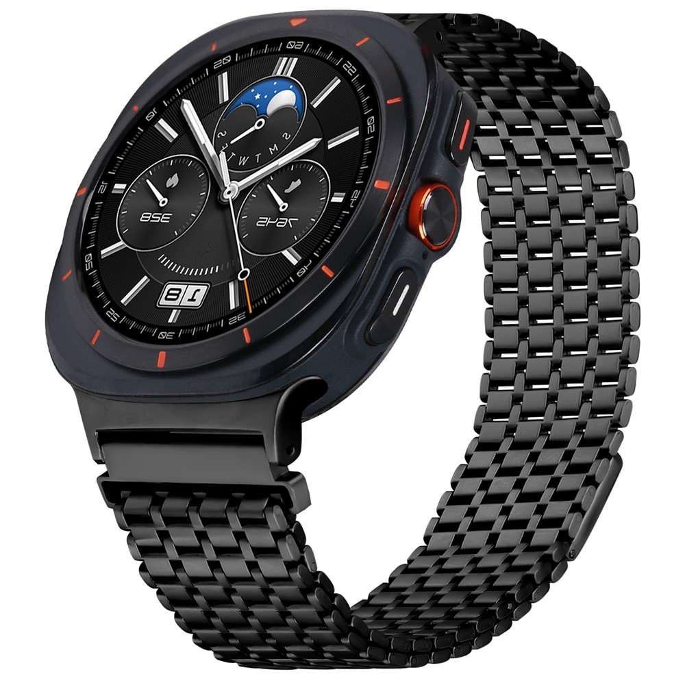  Galaxy Watch 8 46/44/40 mm Armband Magnetisk Loop Svart - Teknikhallen.se