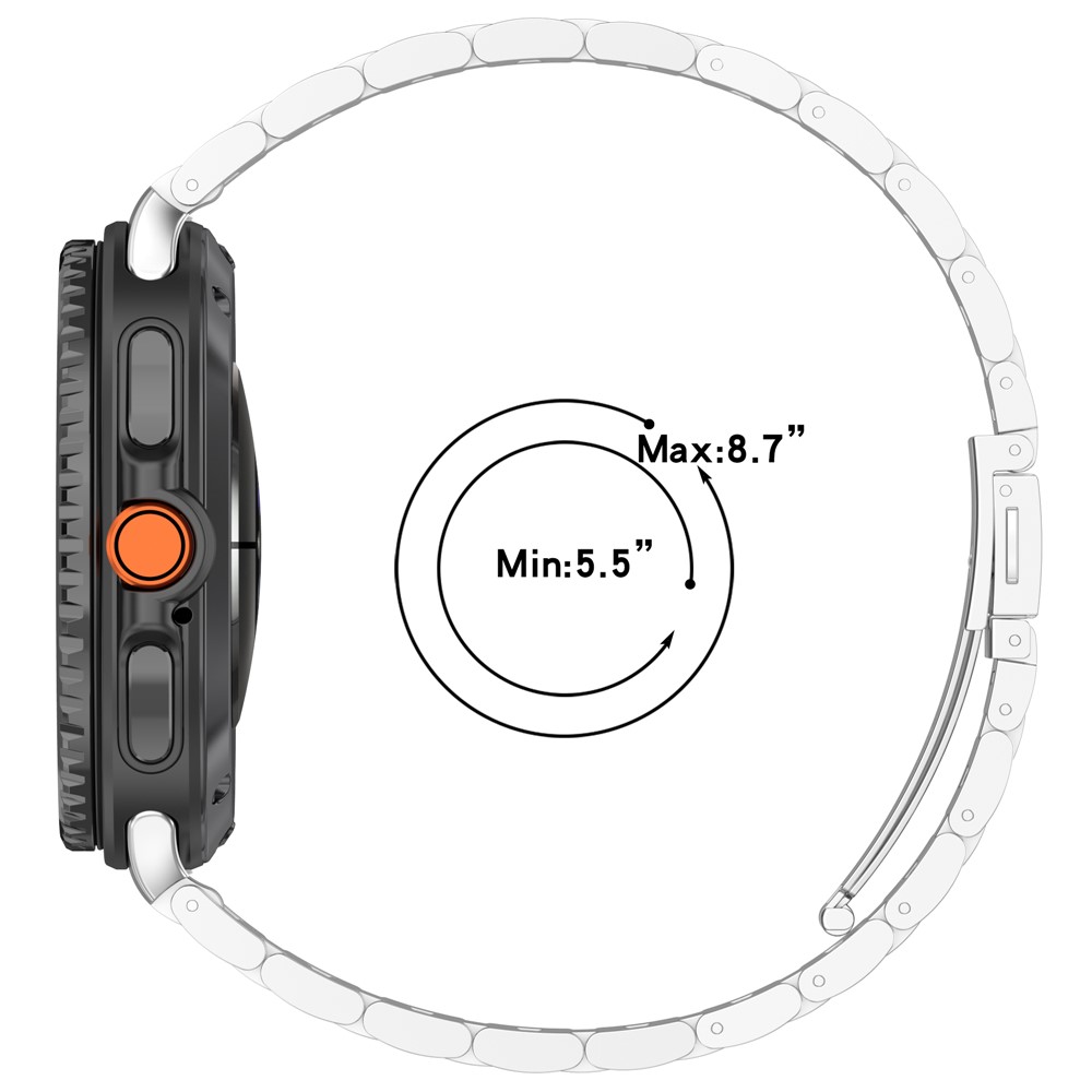  Galaxy Watch 8 46/44/40 mm Armband Rostfritt Stål Roséguld - Teknikhallen.se