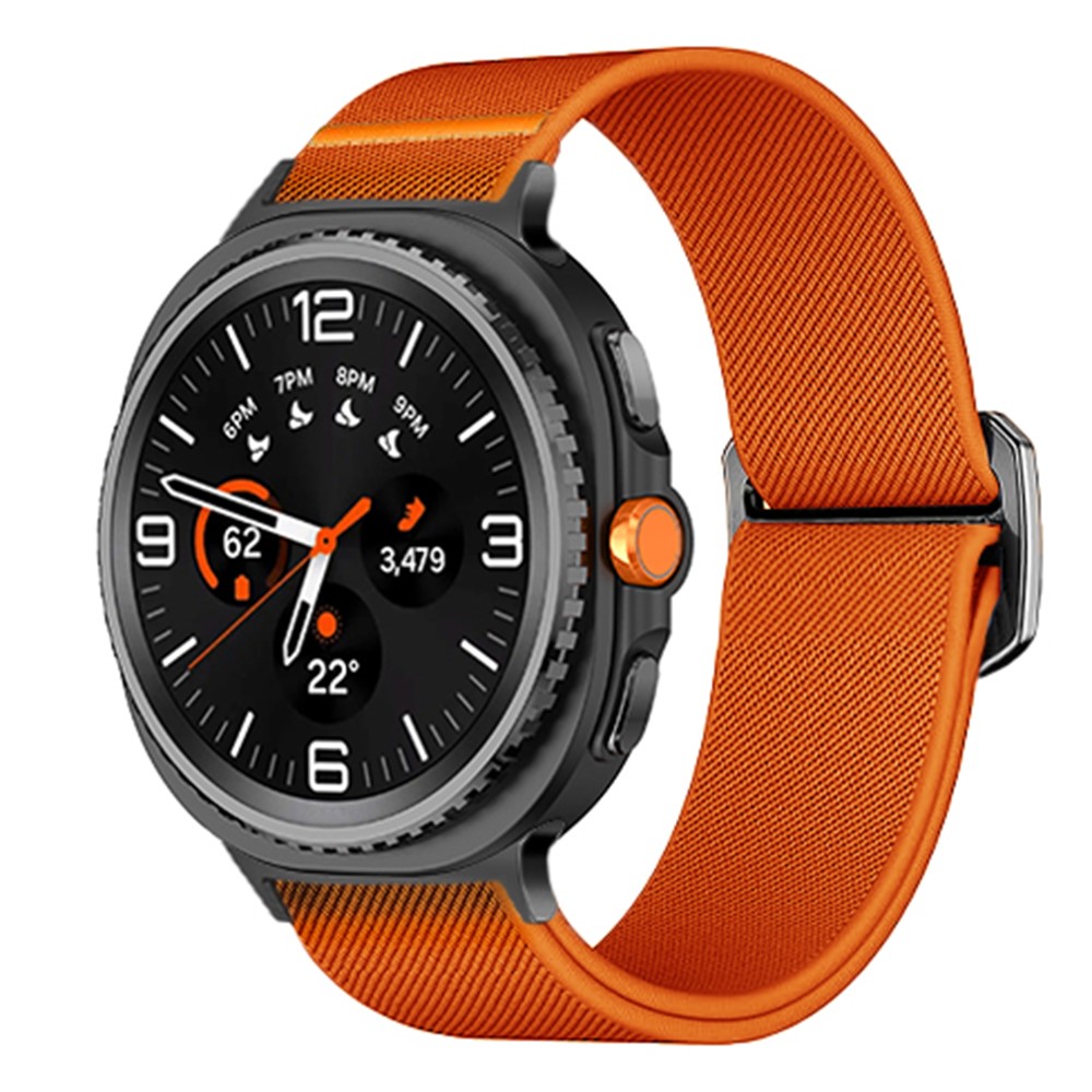  Galaxy Watch 8 46/44/40 mm Armband Justerbart Nylon Orange - Teknikhallen.se