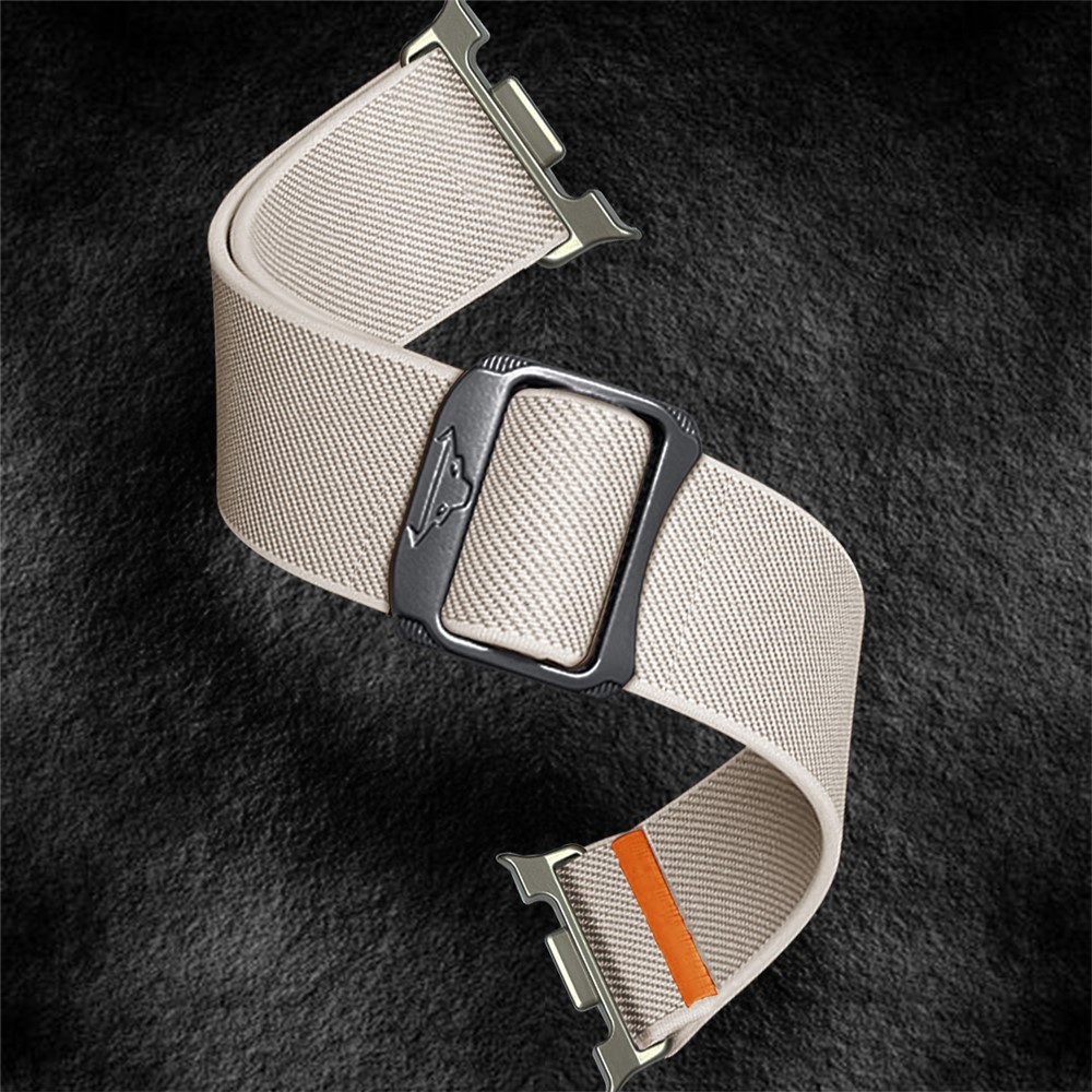  Galaxy Watch 8 46/44/40 mm Armband Justerbart Nylon Starlight - Teknikhallen.se