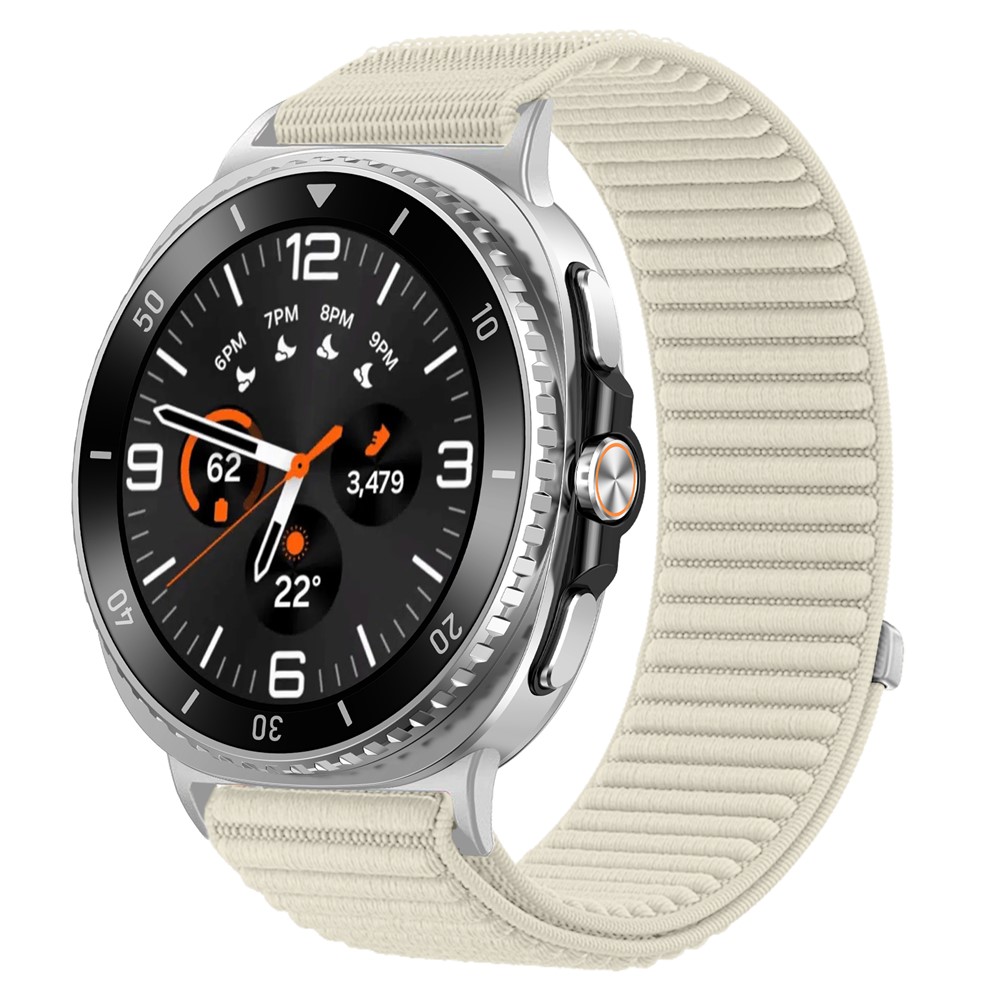  Galaxy Watch 8 46/44/40 mm Armband Nylon Loop Starlight - Teknikhallen.se