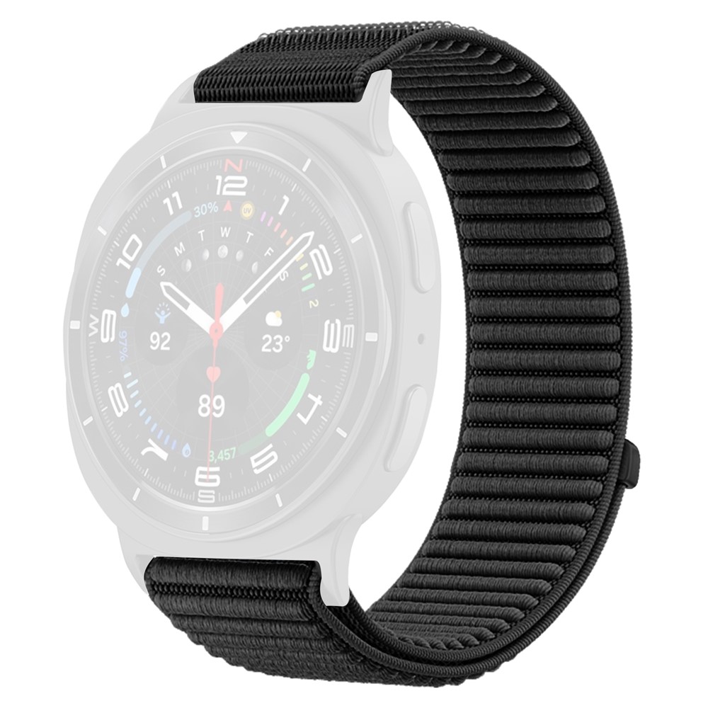  Galaxy Watch 8 46/44/40 mm Armband Nylon Loop Svart - Teknikhallen.se