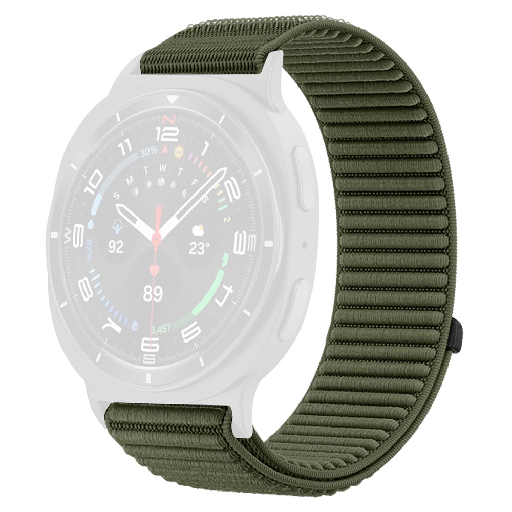 Galaxy Watch 8 46/44/40 mm Armband Nylon Loop Mörk Grön - Teknikhallen.se