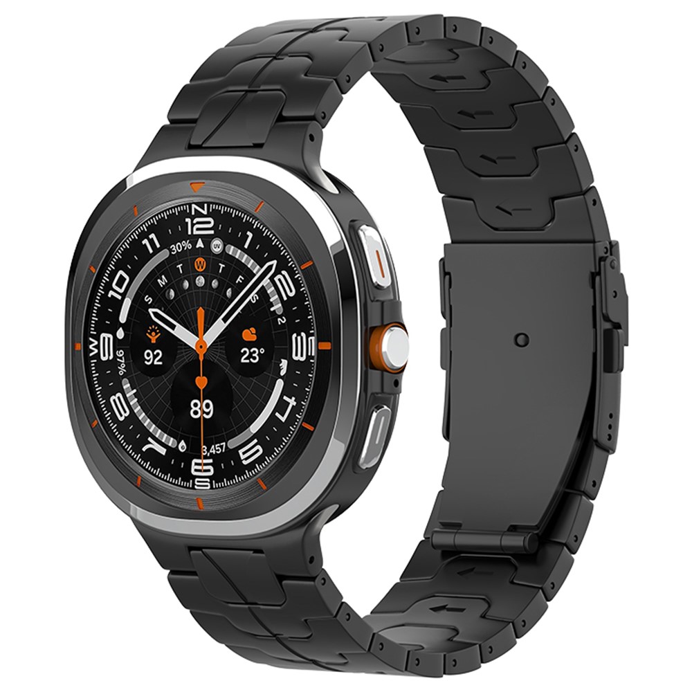  Samsung Galaxy Watch 8 46/44/40 mm Armband Metall Svart - Teknikhallen.se