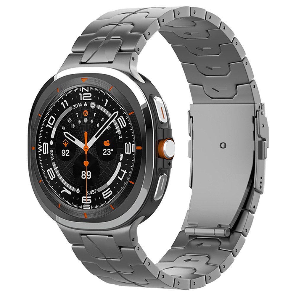  Samsung Galaxy Watch 8 46/44/40 mm Armband Metall Grå - Teknikhallen.se