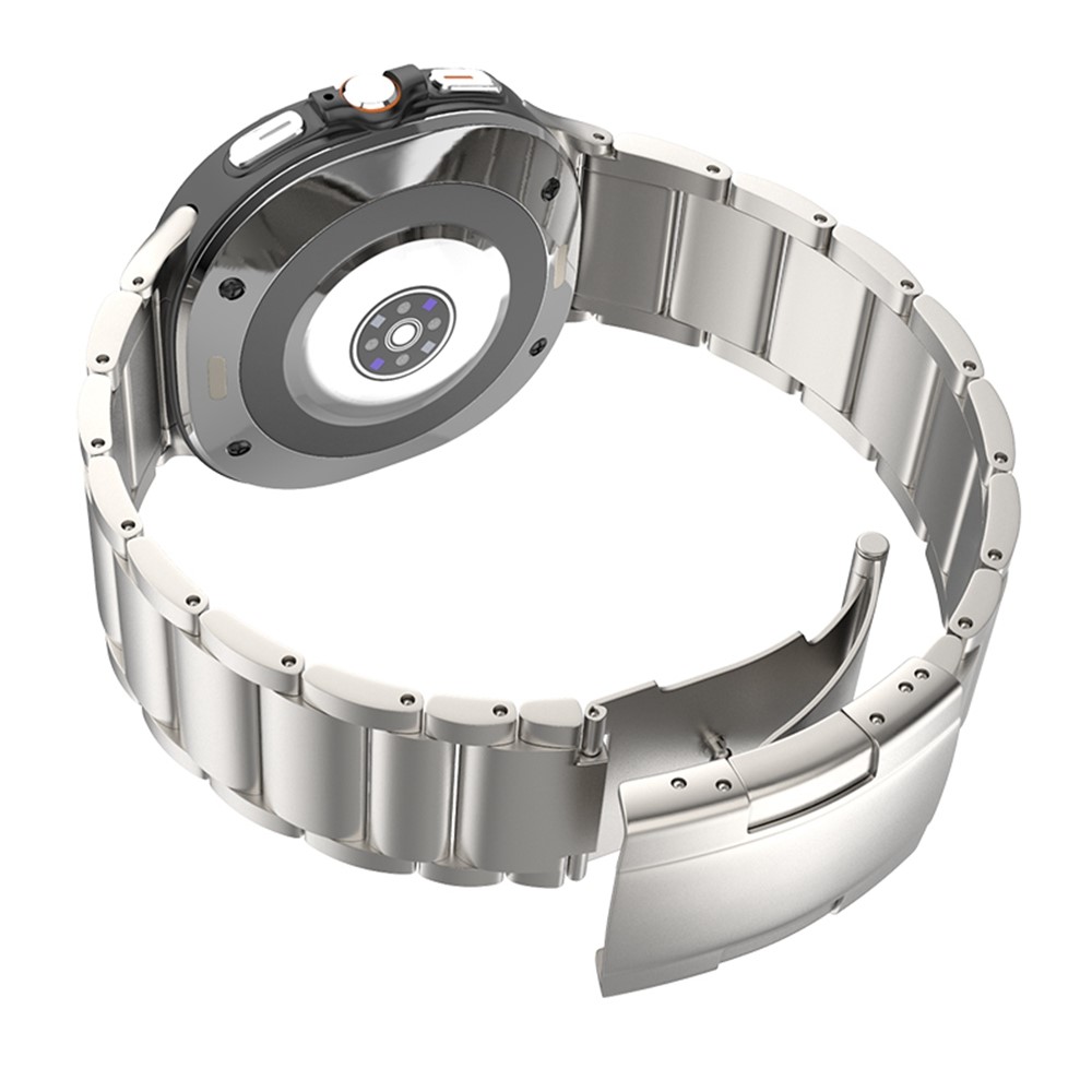  Samsung Galaxy Watch 8 46/44/40 mm Armband Metall Titanium - Teknikhallen.se