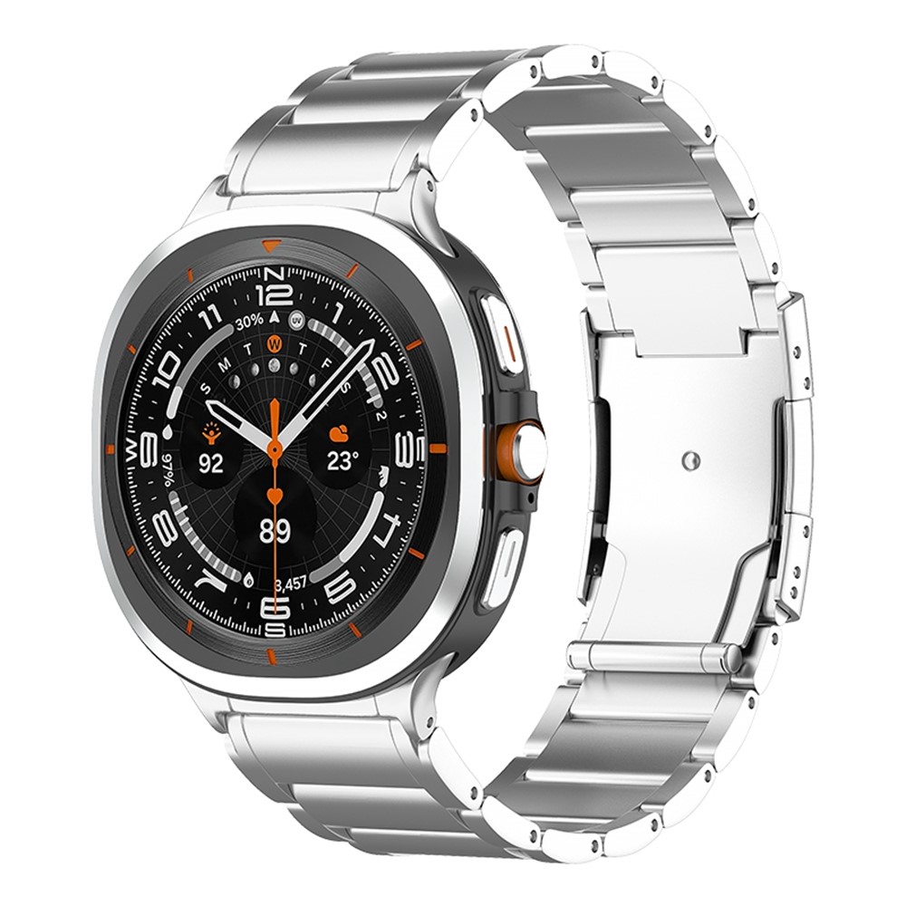  Samsung Galaxy Watch 8 46/44/40 mm Armband Metall Silver - Teknikhallen.se