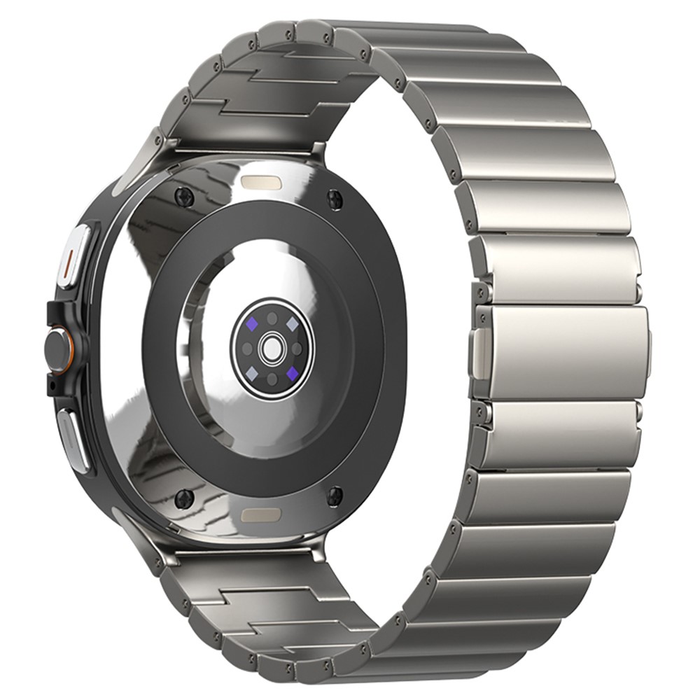  Samsung Galaxy Watch 8 46/44/40 mm Armband Metall Titanium - Teknikhallen.se