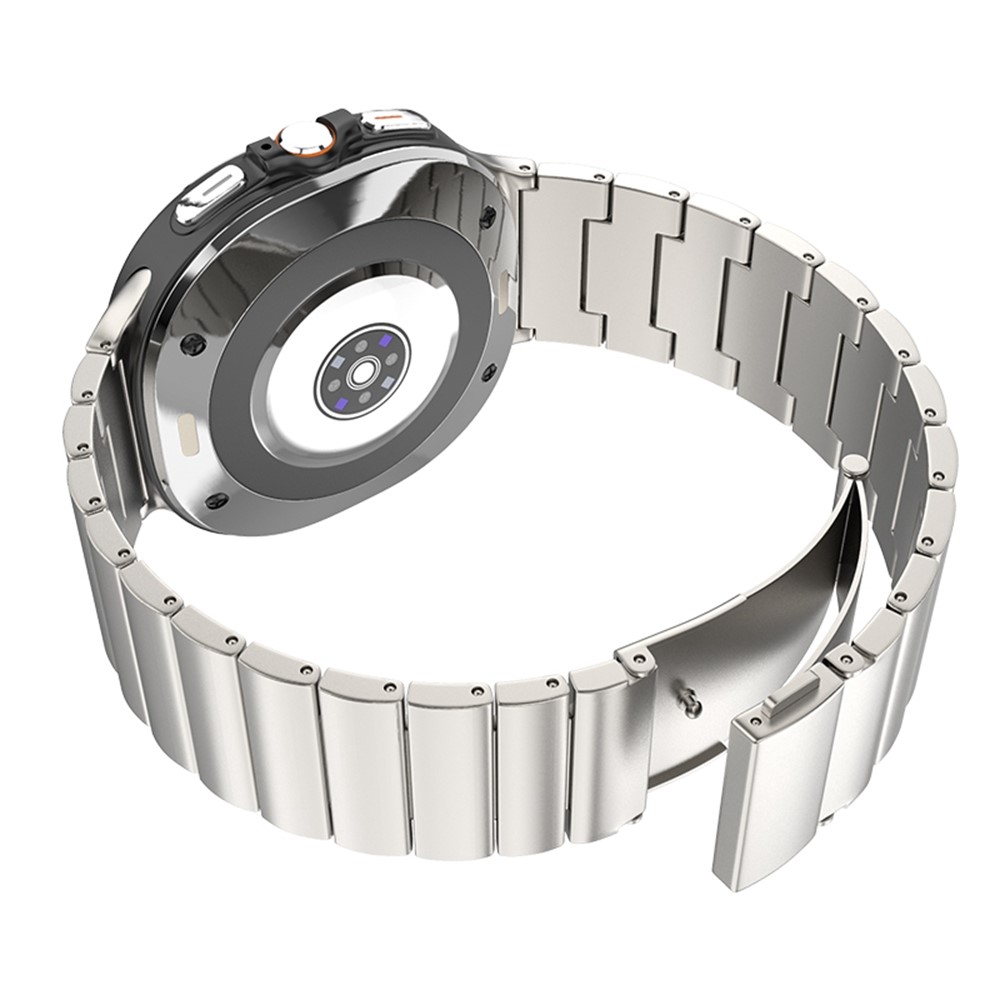  Samsung Galaxy Watch 8 46/44/40 mm Armband Metall Grå - Teknikhallen.se