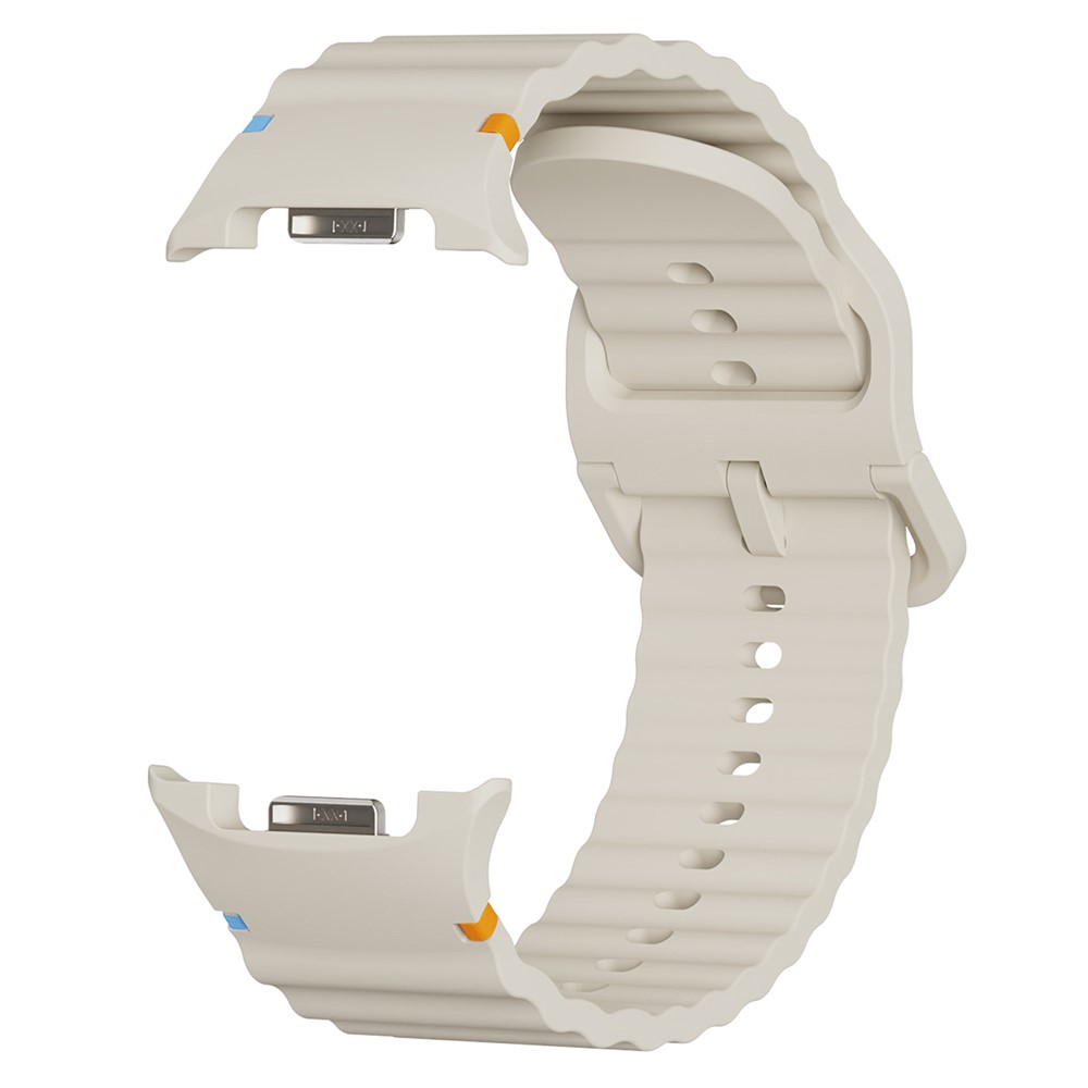 KALEBOL KALEBOL Galaxy Watch 8 46/44/40 mm Armband Wave Beige - Teknikhallen.se