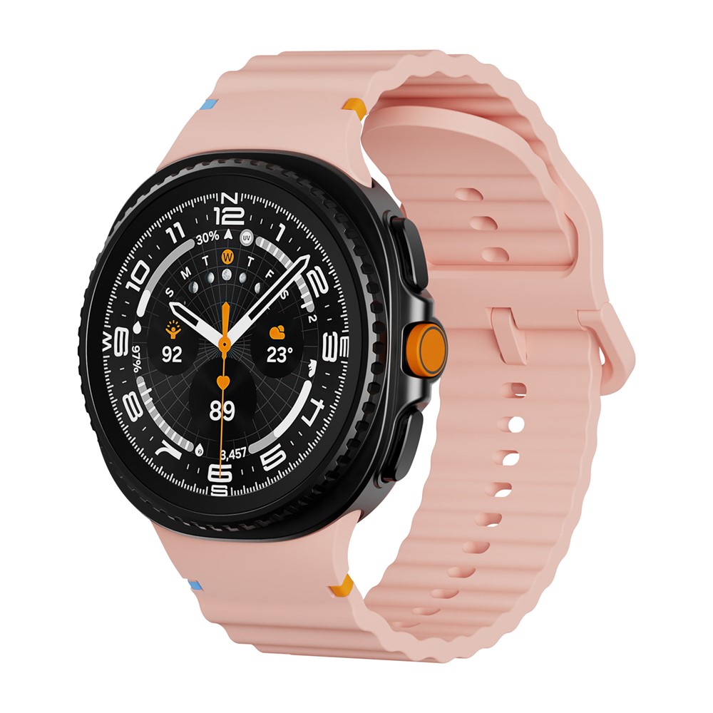 KALEBOL KALEBOL Galaxy Watch 8 46/44/40 mm Armband Wave Rosa - Teknikhallen.se
