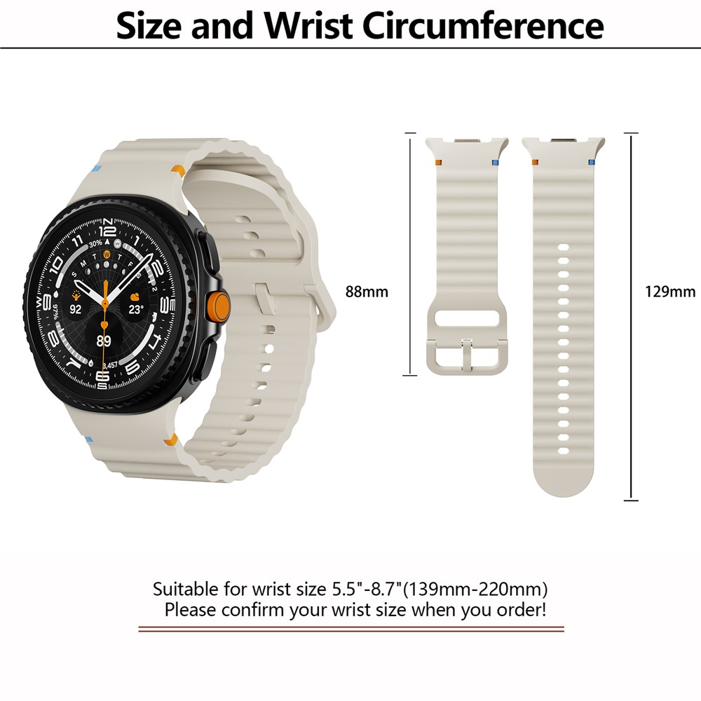 KALEBOL KALEBOL Galaxy Watch 8 46/44/40 mm Armband Wave Rosa - Teknikhallen.se