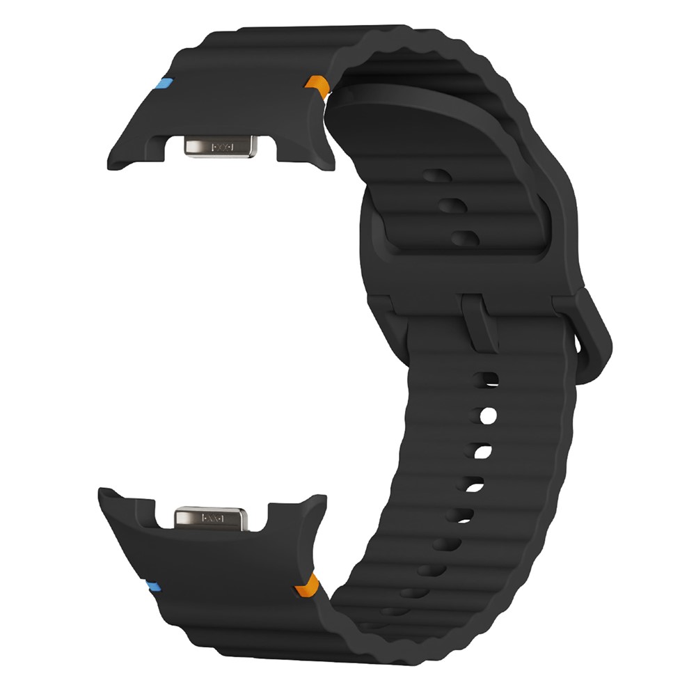 KALEBOL KALEBOL Galaxy Watch 8 46/44/40 mm Armband Wave Svart - Teknikhallen.se