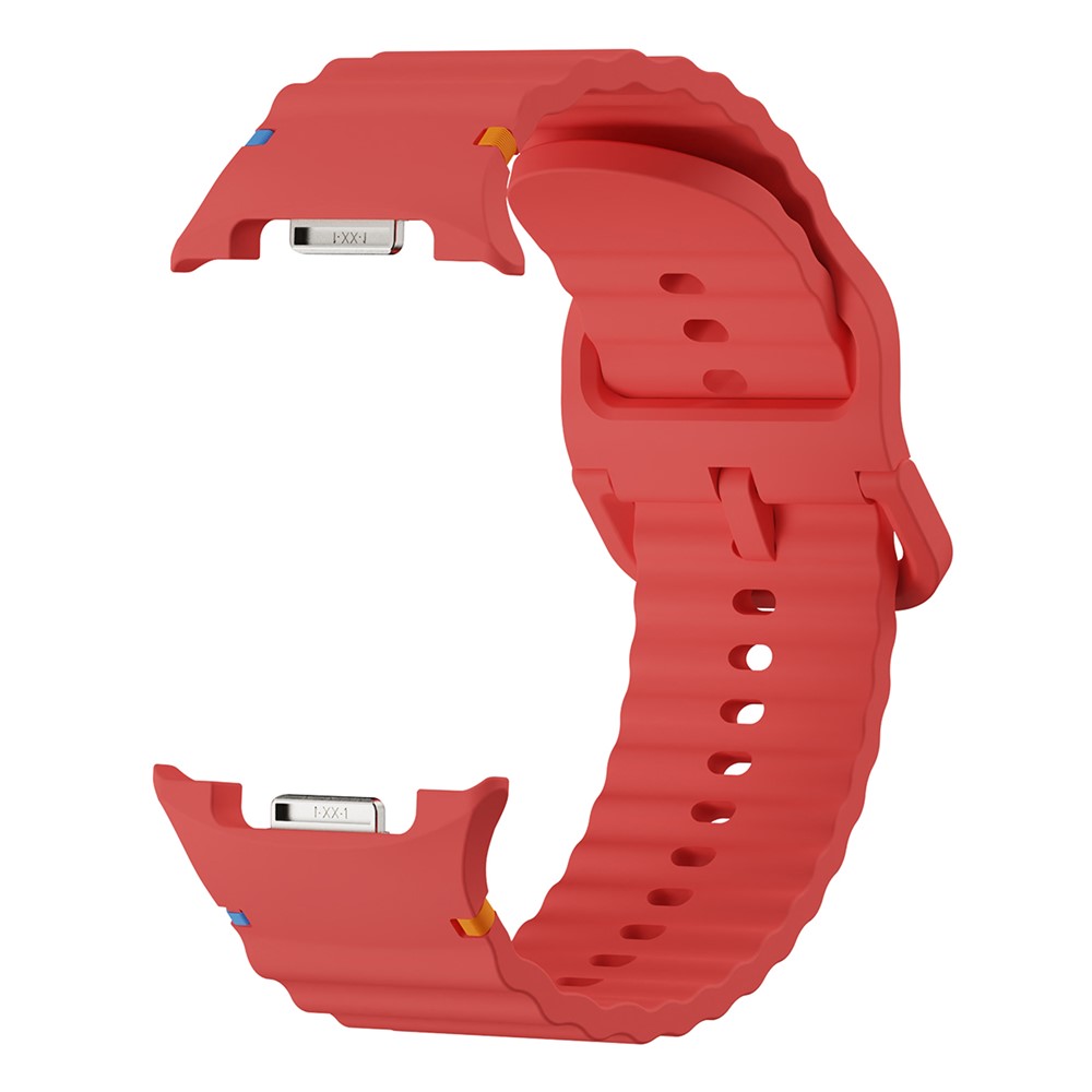 KALEBOL KALEBOL Galaxy Watch 8 46/44/40 mm Armband Wave Röd - Teknikhallen.se